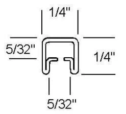 1/4" Adj U Zinc Came - 6 Ft Piece -Odyssey Cheap Store 125533 50