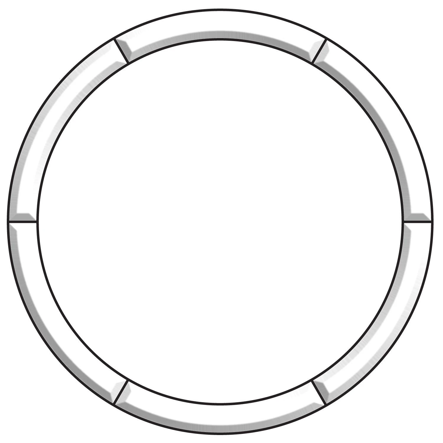 20" Circle Frame Bevel Cluster 1 20" Circle Frame Bevel Cluster