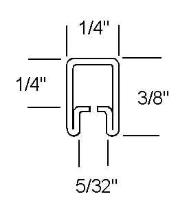 3/8" Adj U Brass Came - 6 Ft Piece 4 3/8" Adj U Brass Came - 6 Ft Piece - Image 4