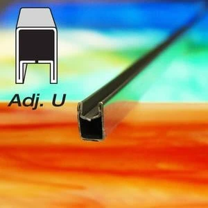 3/8" Adj U Zinc Came - 20 Lb Box 1 3/8" Adj U Zinc Came - 20 Lb Box