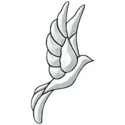 Dove Bevel Cluster - Faces Right