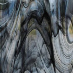 Oceanside Black, White On Clear Baroque