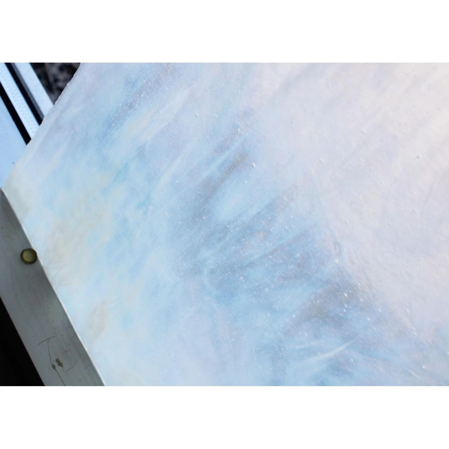 Youghiogheny White Ice, Dense White Opal Stipple 4 Youghiogheny White Ice, Dense White Opal Stipple - Image 4