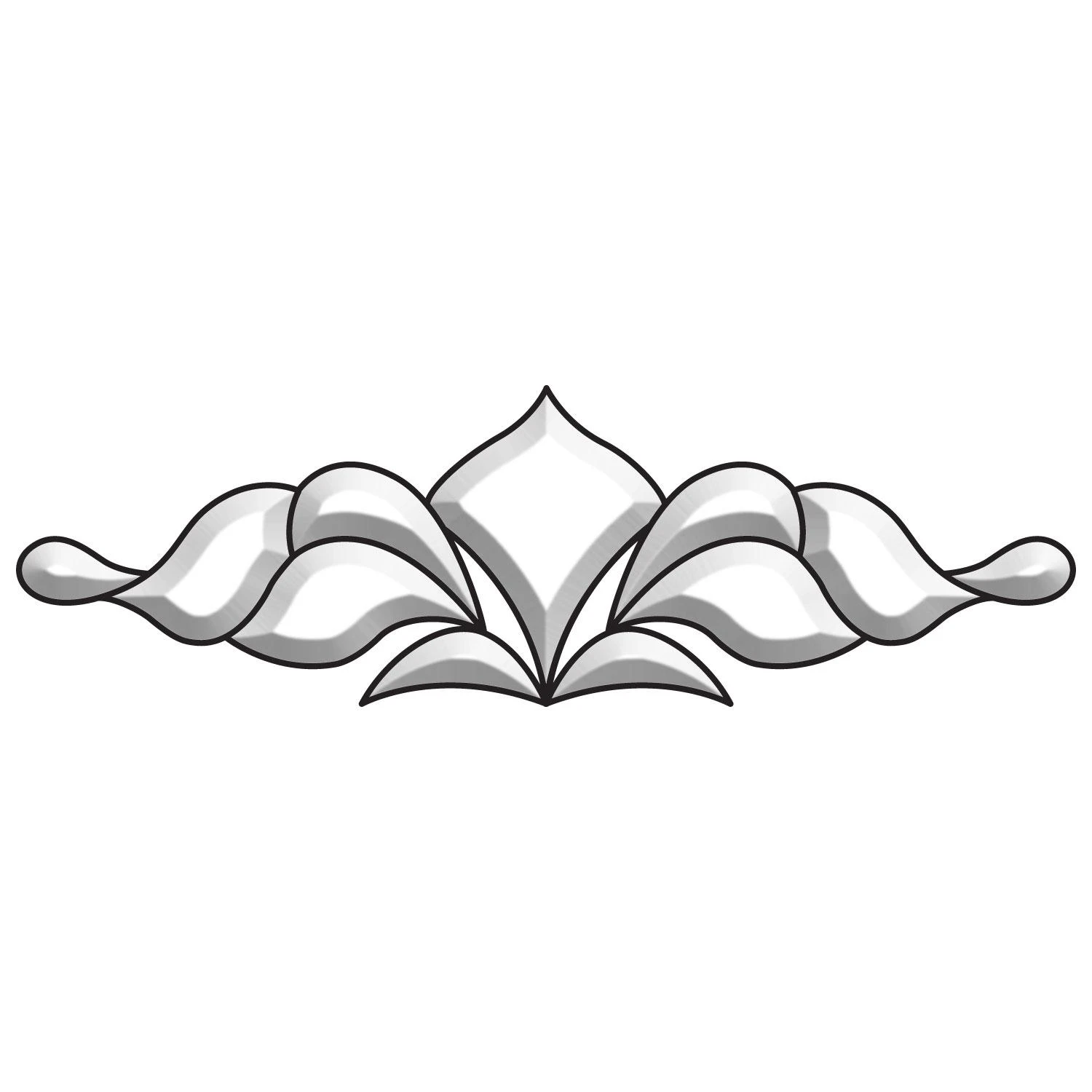 Horizontal Transom Bevel Cluster 1 Horizontal Transom Bevel Cluster