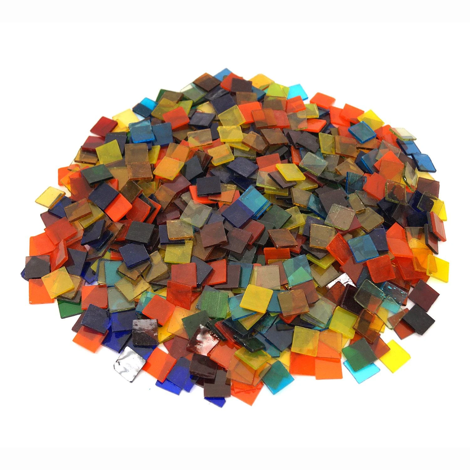 3/4" Cathedral Stained Glass Chip Assortment - 640 Pieces 1 3/4" Cathedral Stained Glass Chip Assortment - 640 Pieces