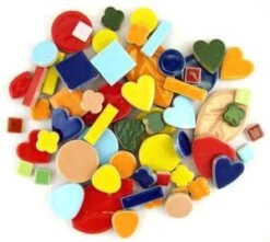 Assorted Ceramic Deco Tiles - 1 Lb