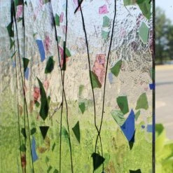 Bullseye Blue, Green, Aqua And Pink On Clear Fracture-Streamer - 90 COE 10 Bullseye Blue, Green, Aqua And Pink On Clear Fracture-Streamer - 90 COE -Odyssey Cheap Store 192780 20