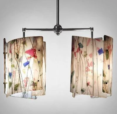 Bullseye Blue, Green, Aqua And Pink On Clear Fracture-Streamer - 90 COE 8 Bullseye Blue, Green, Aqua And Pink On Clear Fracture-Streamer - 90 COE - Image 8