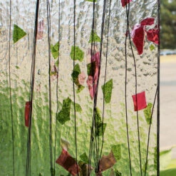 Bullseye Spring Green, Deep Pink And Black On Clear Fracture-Streamer - 90 COE -Odyssey Cheap Store 192806 20