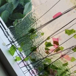 Bullseye Spring Green, Deep Pink And Black On Clear Fracture-Streamer - 90 COE -Odyssey Cheap Store 192806 30