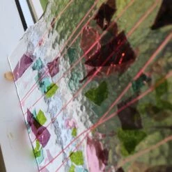 Bullseye Pink, Plum, Aqua And Green And Pink On Clear Fracture-Streamer - 90 COE -Odyssey Cheap Store 192839 30