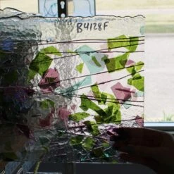 Bullseye Pink, Plum, Aqua And Green And Pink On Clear Fracture-Streamer - 90 COE -Odyssey Cheap Store 192839 40