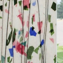 Bullseye Blue, Green, Aqua And Pink On White Fracture-Streamer - 90 COE -Odyssey Cheap Store 192844 20