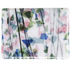 Bullseye Blue, Green, Aqua And Pink On White Fracture-Streamer - 90 COE -Odyssey Cheap Store 192844 60