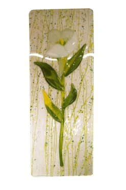 Bullseye Dark Green, Spring Green And Yellow On Clear Mardi Gras - 90 COE -Odyssey Cheap Store 192849 60