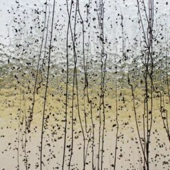 Bullseye Black On Clear Mardi Gras - 90 COE