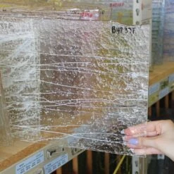 Bullseye Vanilla And White On Clear Mardi Gras - 90 COE -Odyssey Cheap Store 198543 40