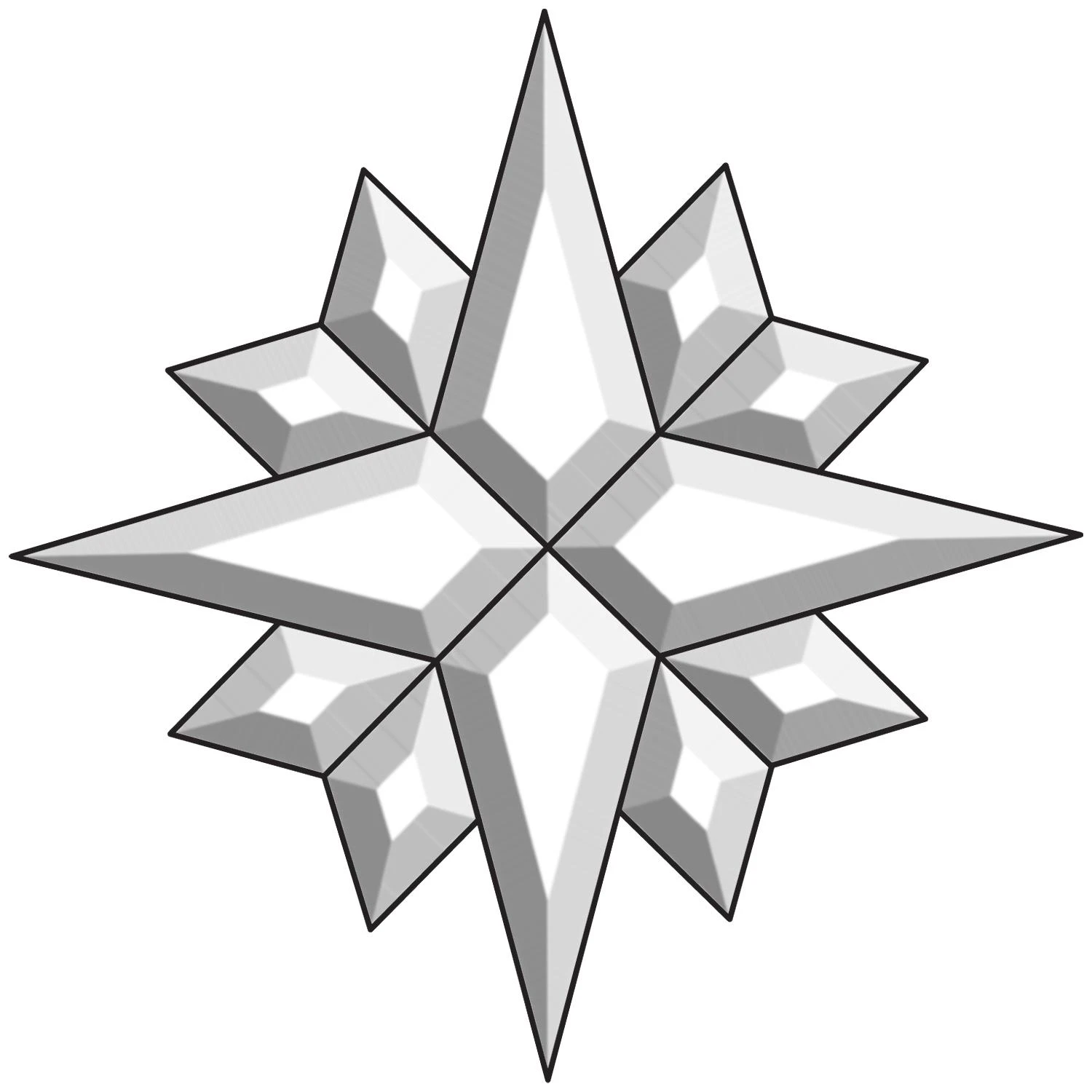 Crystal Star Bevel Cluster 1 Crystal Star Bevel Cluster