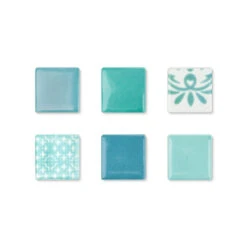 3/4" Ocean Tide Patchwork Glass Tile Assortment - 1 Lb 8 3/4" Ocean Tide Patchwork Glass Tile Assortment - 1 Lb -Odyssey Cheap Store 200392 20