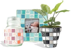 3/4" Ocean Tide Patchwork Glass Tile Assortment - 1 Lb 10 3/4" Ocean Tide Patchwork Glass Tile Assortment - 1 Lb -Odyssey Cheap Store 200392 40