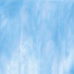 Bullseye Clear, Turquoise Blue, White Streaky - 90 COE