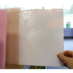 Bullseye Light Peach Cream Opal Double Rolled - 90 COE -Odyssey Cheap Store 203293 50