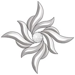 Pinwheel Bevel Cluster