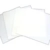 6" White Glass Squares 4 Pack - 96 COE