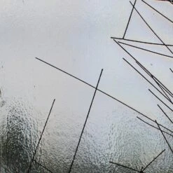 Bullseye Black Chopstix On Clear Rainbow Iridized - 90 COE