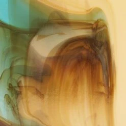 Bullseye French Vanilla, Light Turquoise Blue Infusion - 90 COE -Odyssey Cheap Store 215049 20