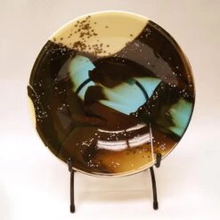 Bullseye French Vanilla, Light Turquoise Blue Infusion - 90 COE -Odyssey Cheap Store 215049 40