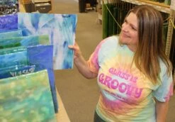 Youghiogheny Turquoise, White And Cobalt Blue Opal Stipple -Odyssey Cheap Store 215766 70