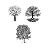 Delphi Trees Black Enamel Decals