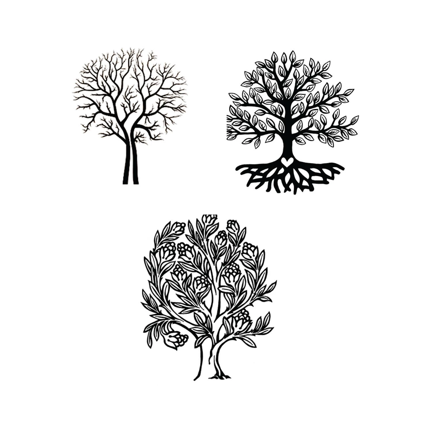 Delphi Trees Black Enamel Decals 1 Delphi Trees Black Enamel Decals