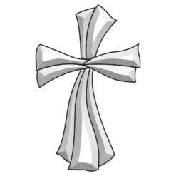 Fancy Cross Bevel Cluster