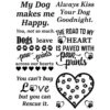 Dogs Leave Paw Prints Black Enamel Decals