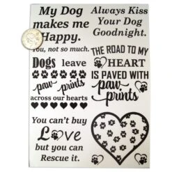 Dogs Leave Paw Prints Black Enamel Decals -Odyssey Cheap Store 228135 20