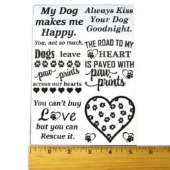 Dogs Leave Paw Prints Black Enamel Decals -Odyssey Cheap Store 228135 30