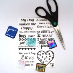 Dogs Leave Paw Prints Black Enamel Decals -Odyssey Cheap Store 228135 40