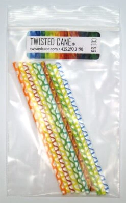 Rainbow Assortment Twisted Cane Pack - 96 COE -Odyssey Cheap Store 229588 30
