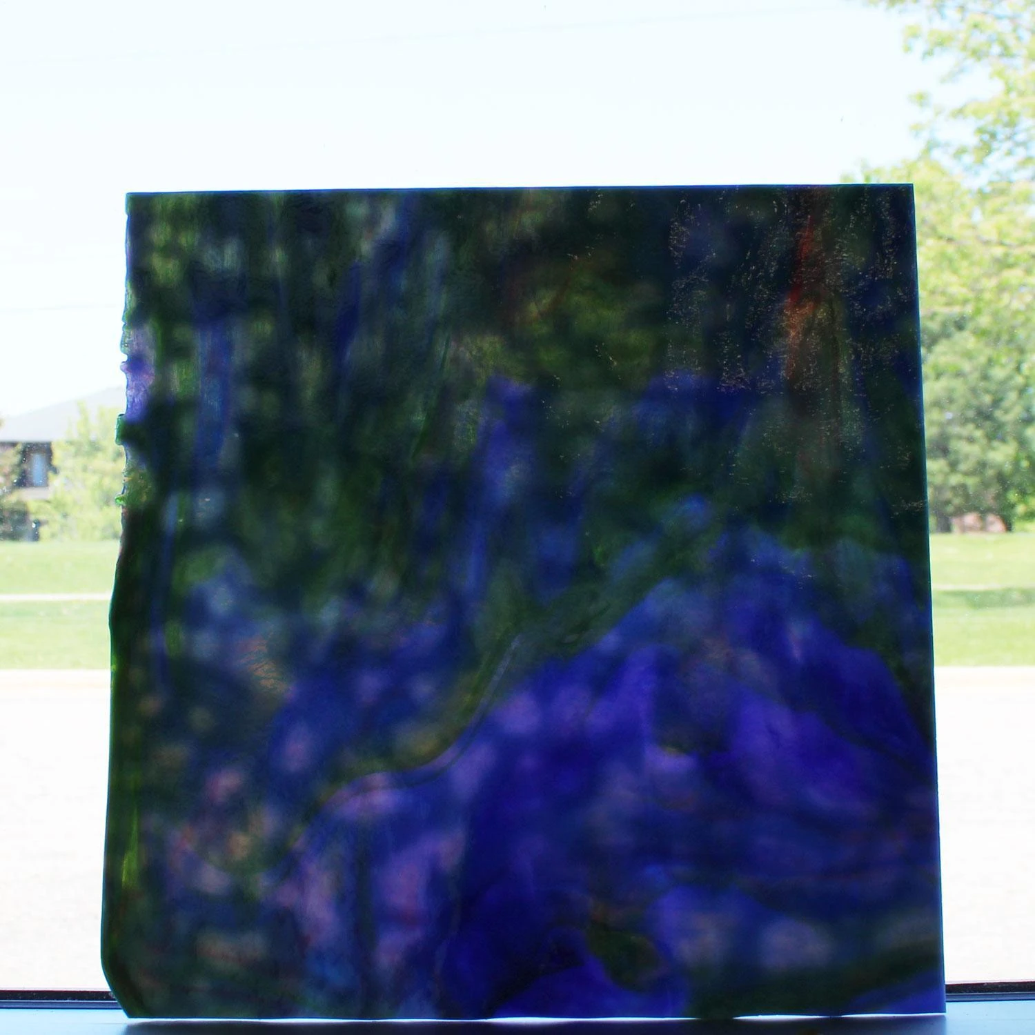 Youghiogheny Light Blue, Dark Blue, Green And Gold Purple Reproduction 2 Youghiogheny Light Blue, Dark Blue, Green And Gold Purple Reproduction - Image 2