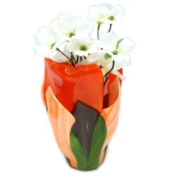 Oceanside Orange And White Translucent Streaky - 96 COE -Odyssey Cheap Store 230046 80