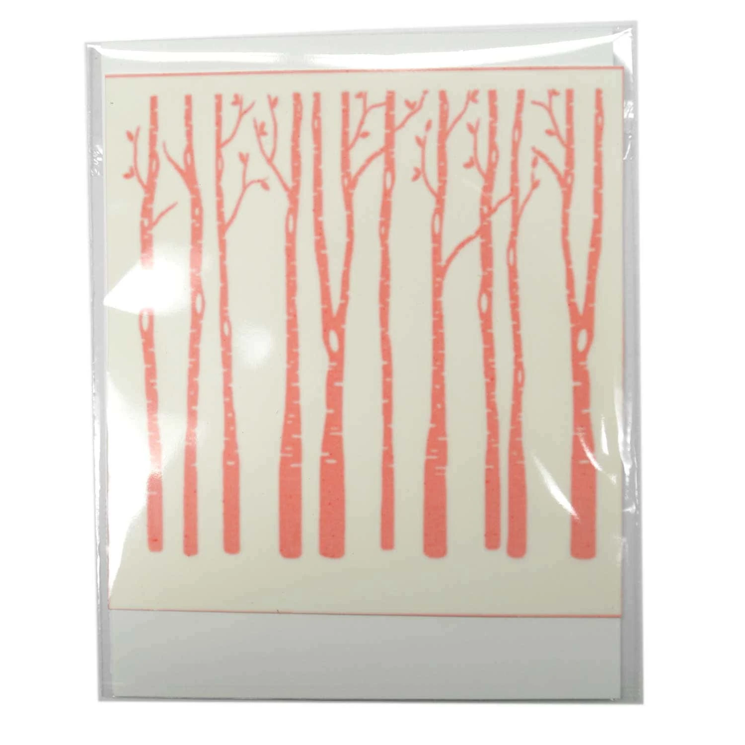 Birch Trees White Enamel Decal 2 Birch Trees White Enamel Decal - Image 2