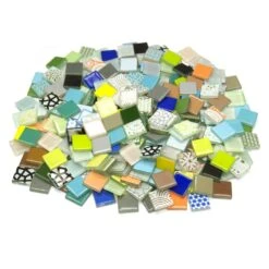 3/4" Mega Mix Patchwork Glass Tile Assortment - 3 Lbs