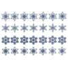 Snowflakes Blue Enamel Decals