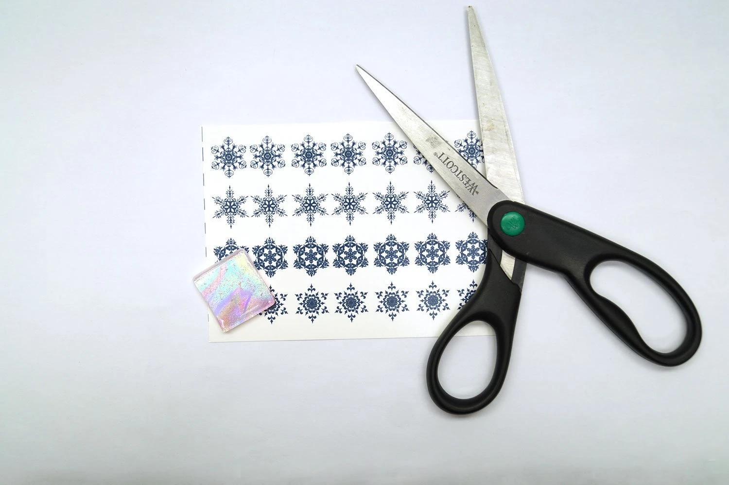 Snowflakes Blue Enamel Decals 3 Snowflakes Blue Enamel Decals - Image 3