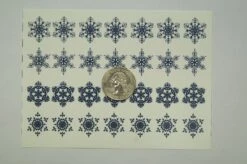 Snowflakes Blue Enamel Decals 7 Snowflakes Blue Enamel Decals -Odyssey Cheap Store 232263 30