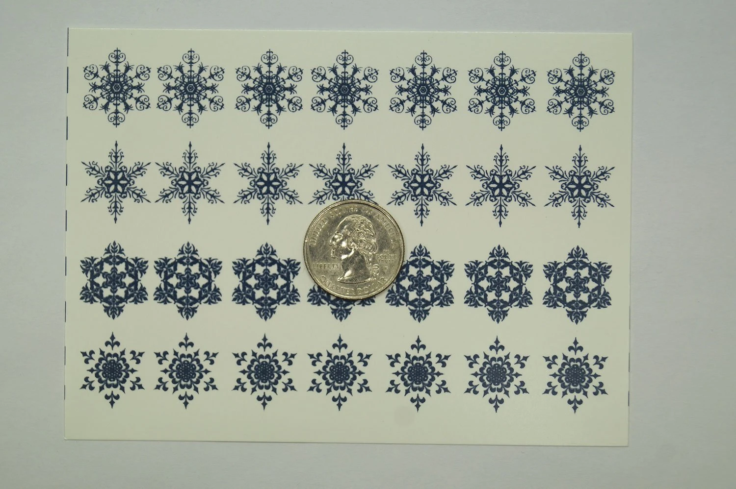 Snowflakes Blue Enamel Decals 4 Snowflakes Blue Enamel Decals - Image 4