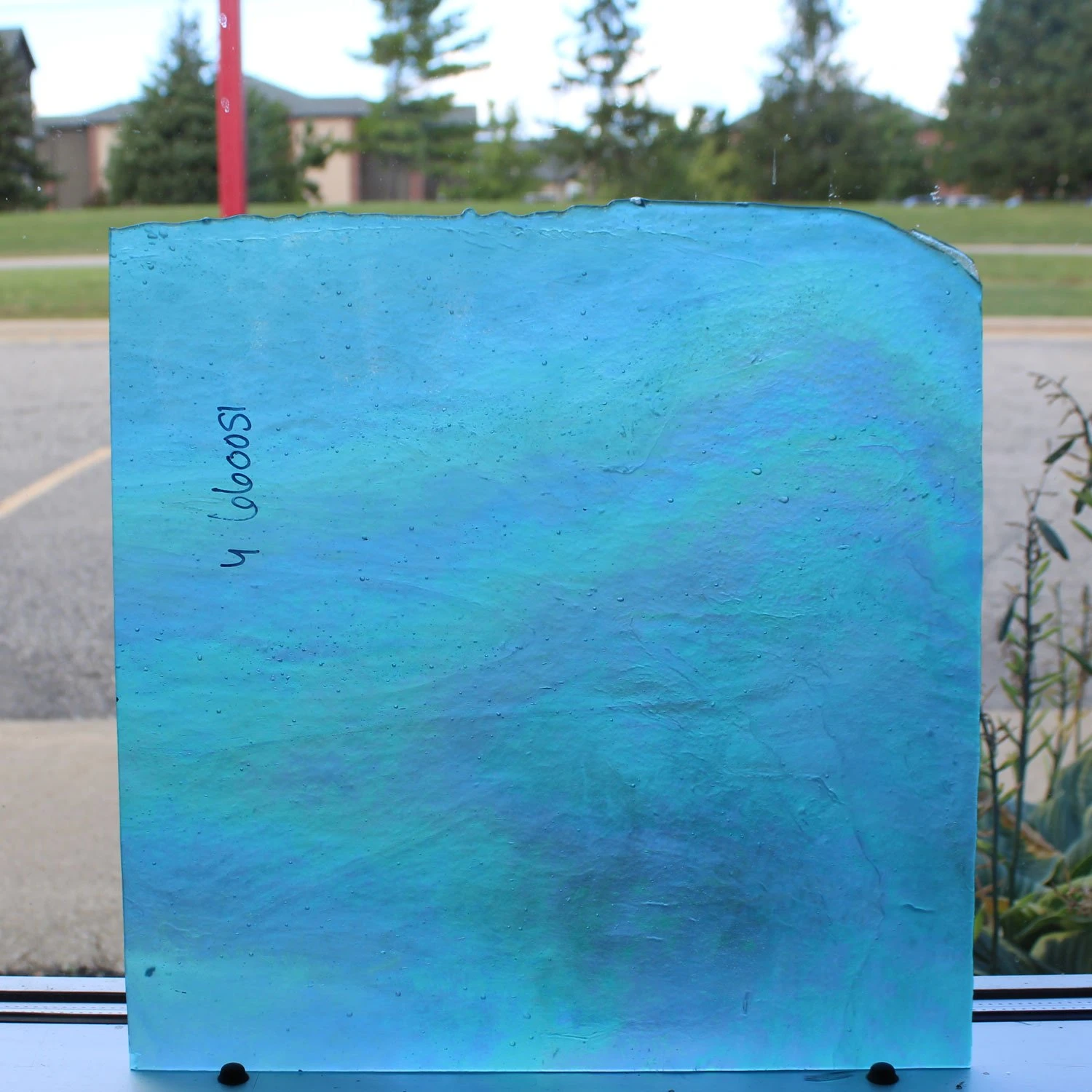 Youghiogheny Turquoise Iridized Stipple 3 Youghiogheny Turquoise Iridized Stipple - Image 3