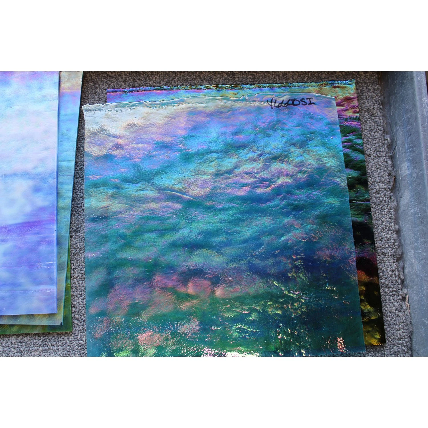 Youghiogheny Turquoise Iridized Stipple 7 Youghiogheny Turquoise Iridized Stipple - Image 7